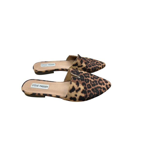 Steve Madden Leopard Print Slip-On Mules For Women Size 7.5 - Picture 5 of 6